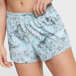 Calia Mid Rise Infinity Run Short Green Blue Cool Multi Shorts Size S Small